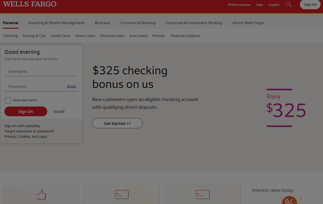 Wells Fargo – wellsfargo.com