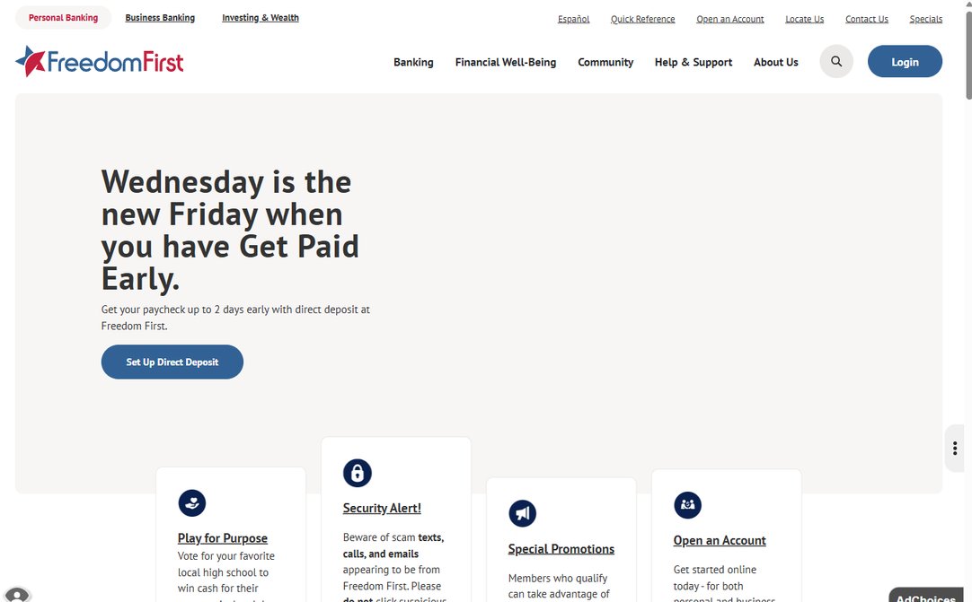 Freedom First Credit Union – freedomfirst.com